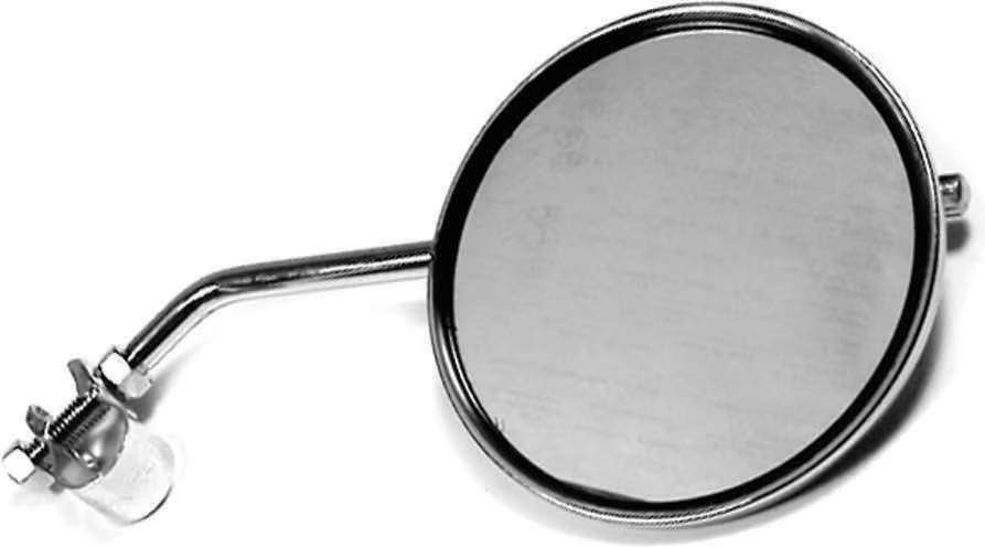 Bicycle Mirror Action Round 4" Chrome