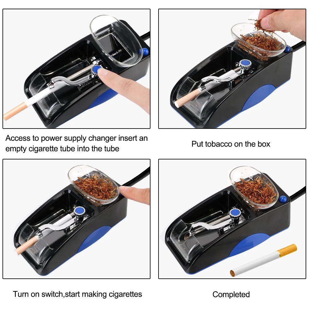 Cigarette Machine Automatic Electric Rolling Roller Tobacco Injector Maker US