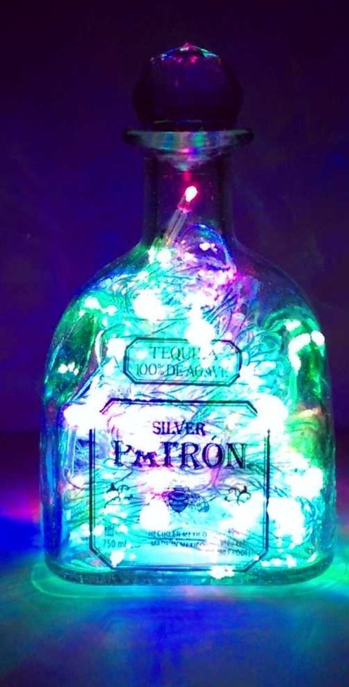 Electrified /Lighted Patron Bottle