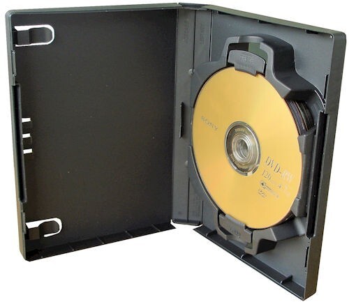 CD/DVD Storage Case - 12 Disk Capacity. Set of 2.
