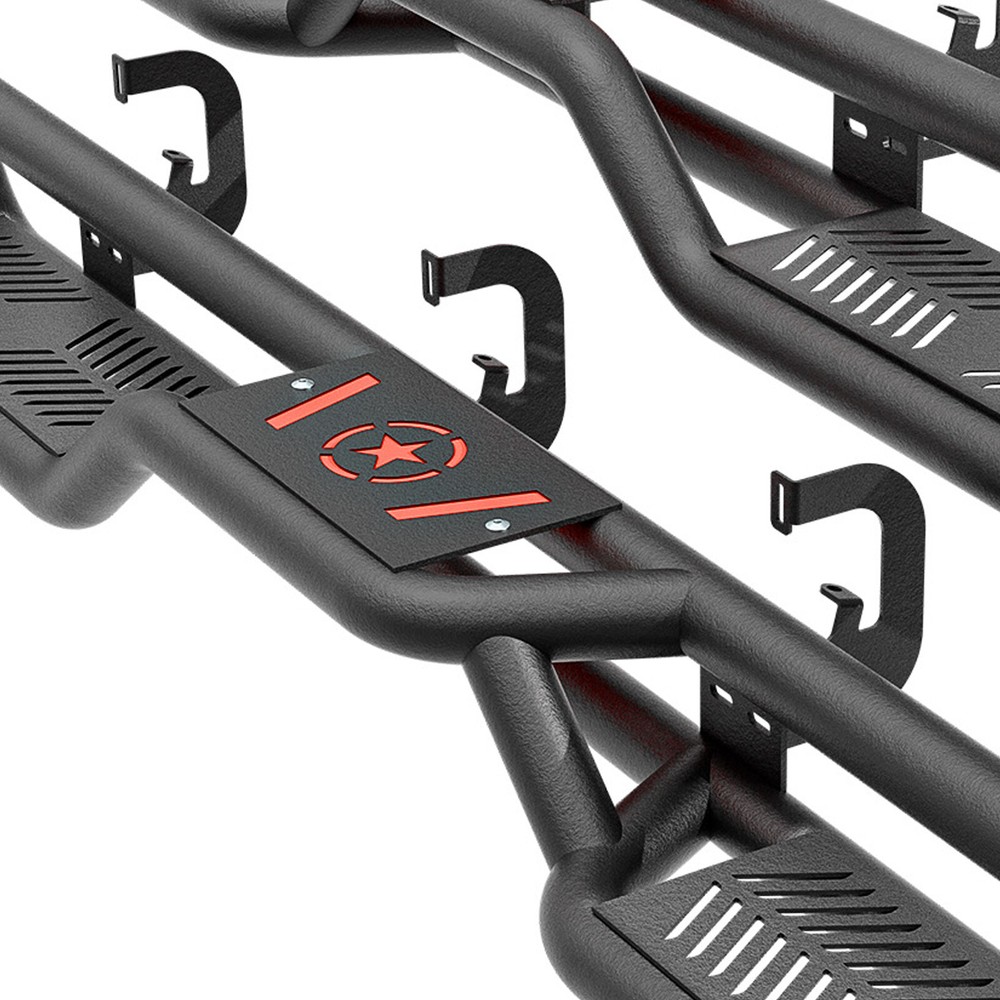 6.9" Running Board for 07-2018 Chevy Silverado 1500 Crew Cab Drop Side Step Bars
