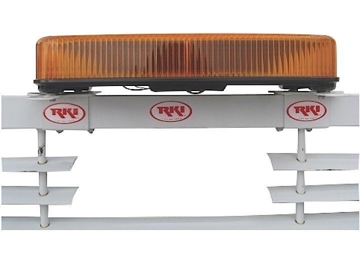 RKI STRBMNTRCT Rectangular Strobe Light Window Grille Mounting Brackets - White