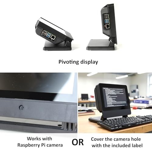 7" Raspberry Pi Touch Display 2 - SmartiPi Touch Pro 3 Case, Easy Access, Durabl