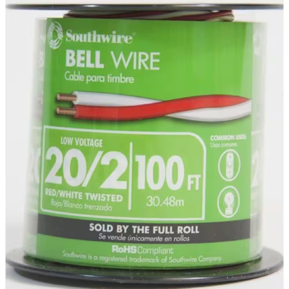 100 Ft. 20/2 Twisted CU Bell Wire