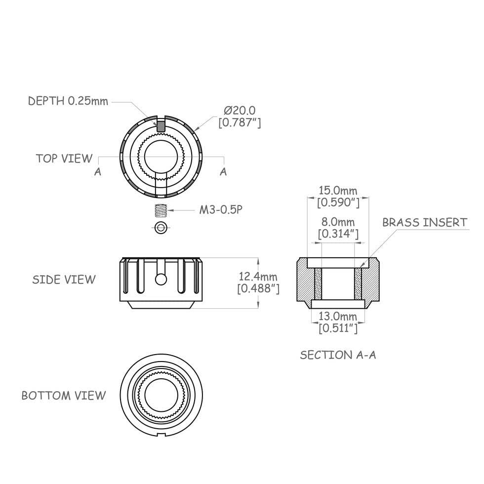 Solo Pro Dual Concentric Knob With Indicator