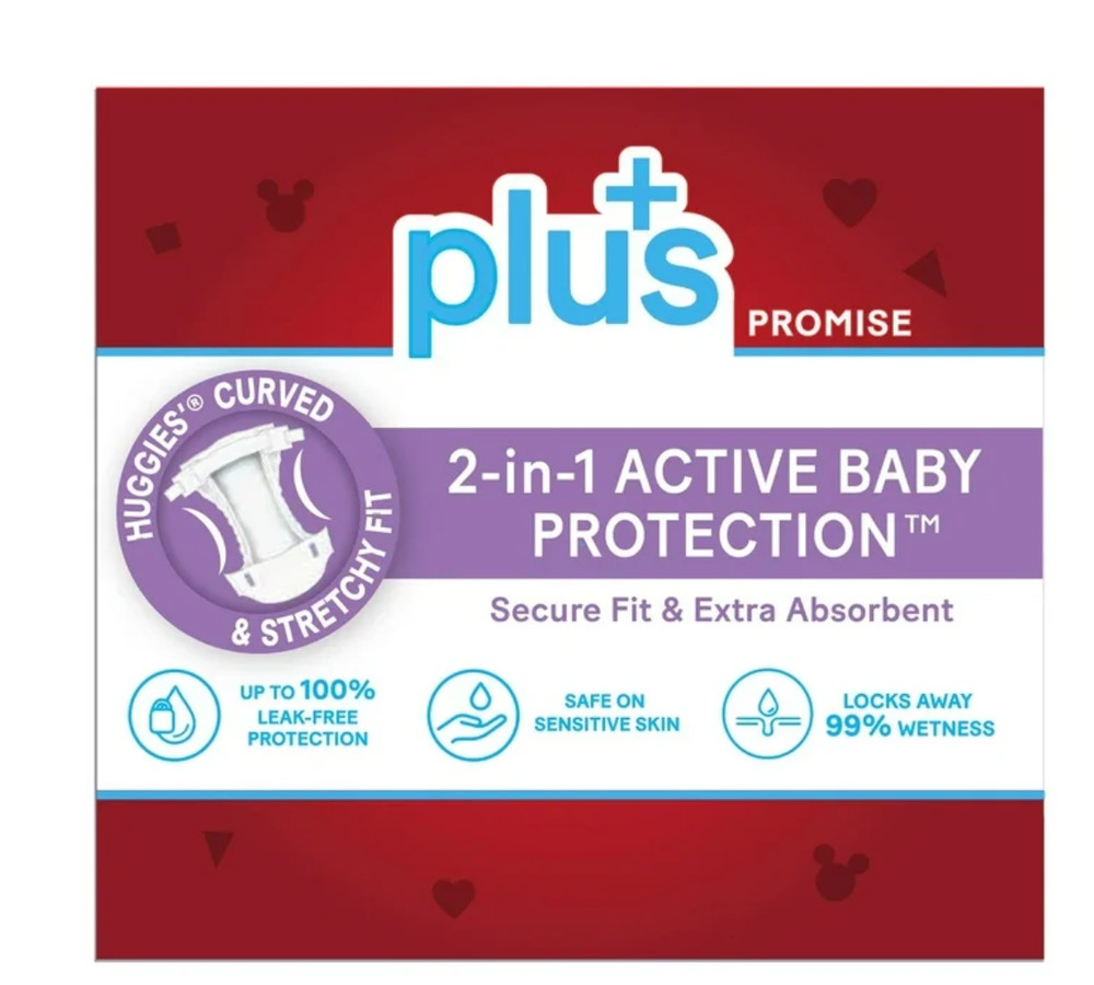 Huggies Plus Diapers Size 5 (27+ Pounds), 156 Count