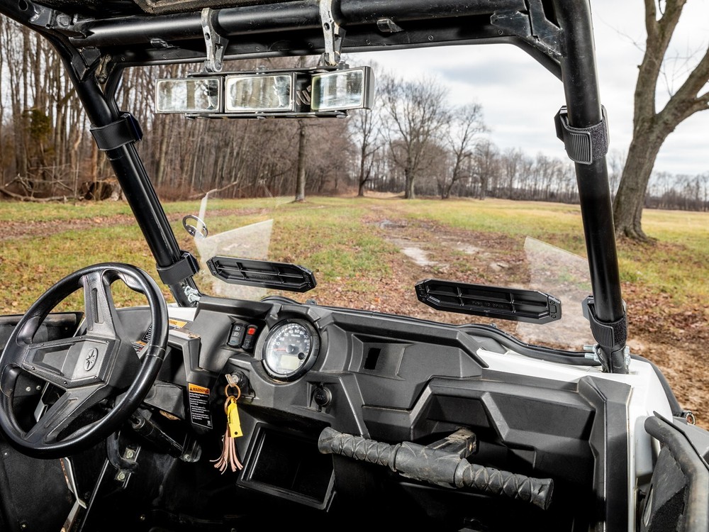 SuperATV Scratch Resistant Vented Front Windshield for Polaris RZR XP 1000