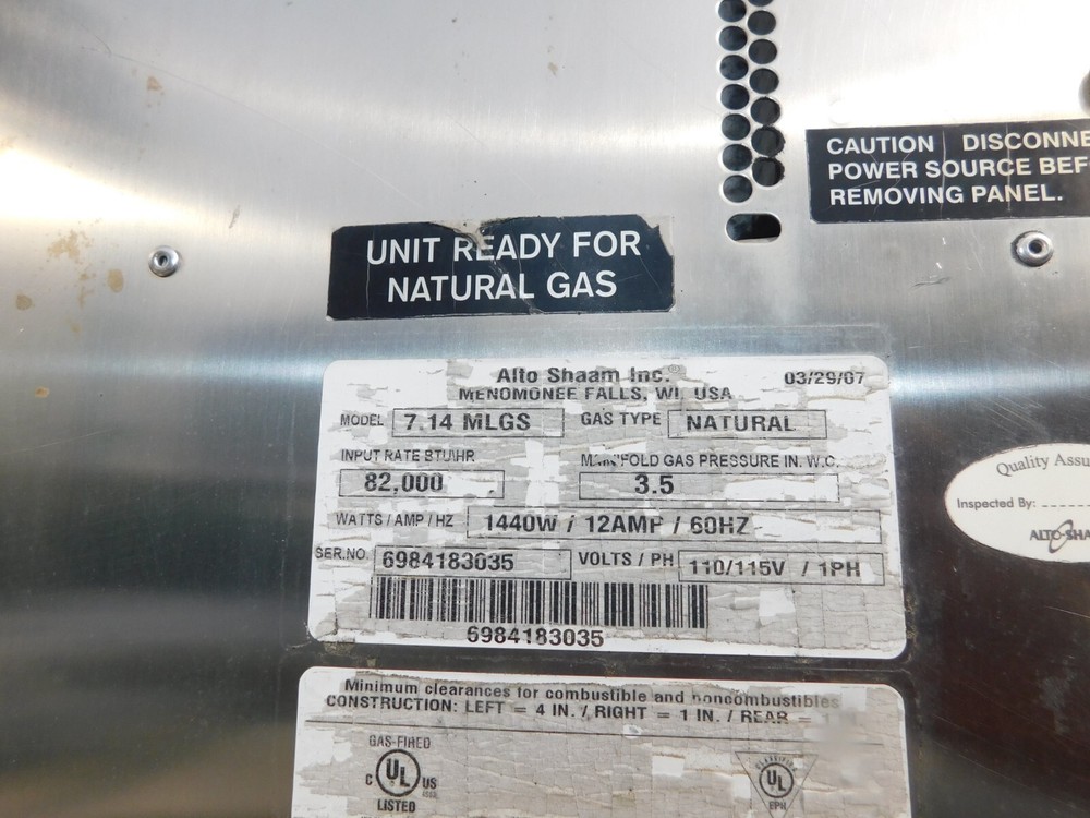 COMBI OVEN (ALTO SHAM DOUBLE STACK) NATURAL GAS