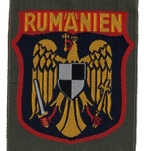 German WW2 Romanian sleeve shield 2nd pattern