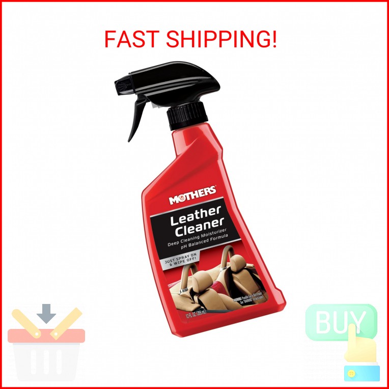 Mothers Leather Cleaner, 12 oz. — Advanced pH Balanced Formula Safely Deep Clean