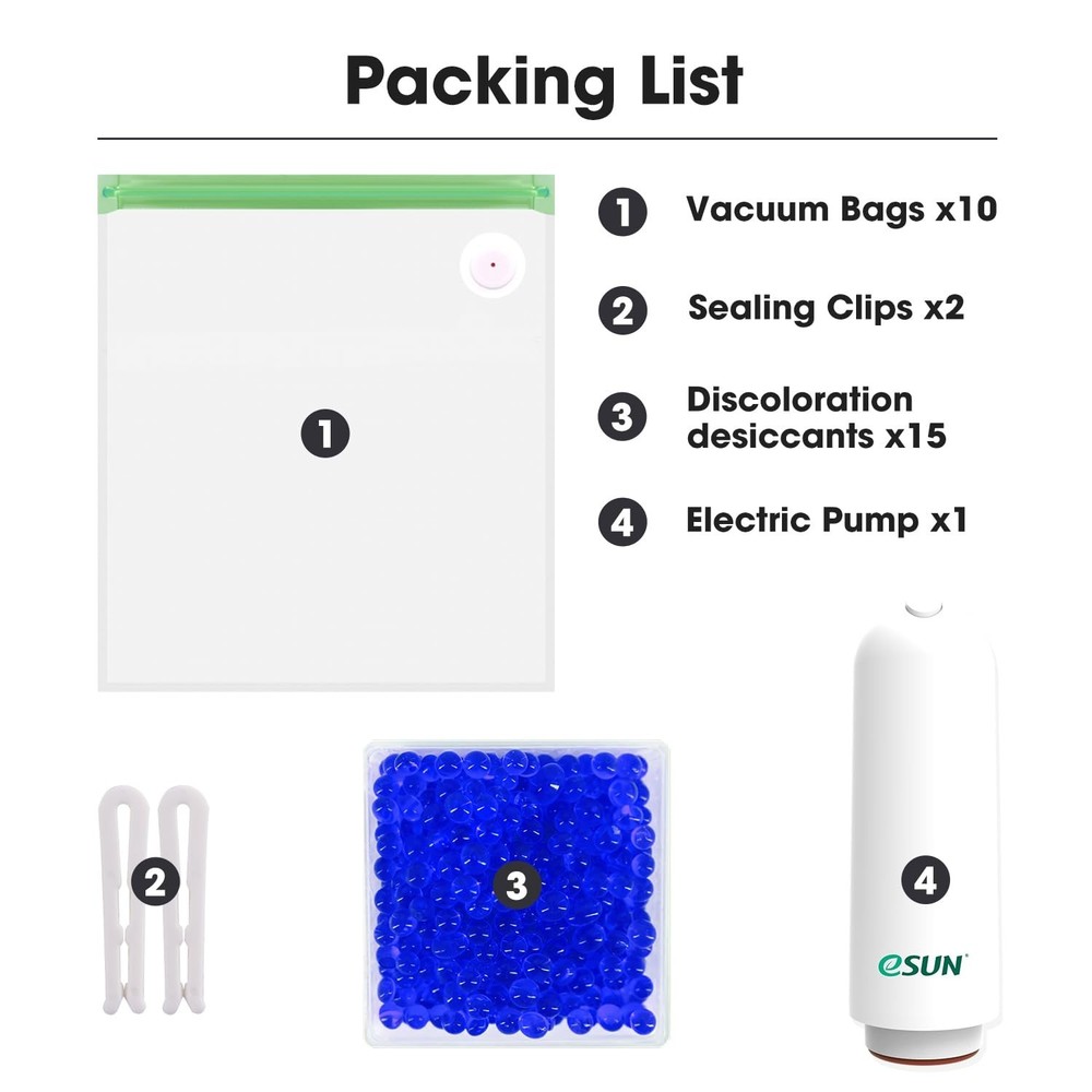 Electric Vacuum Storage Kit Pro 2 for 3D Filaments - Humidity Resistant Solution