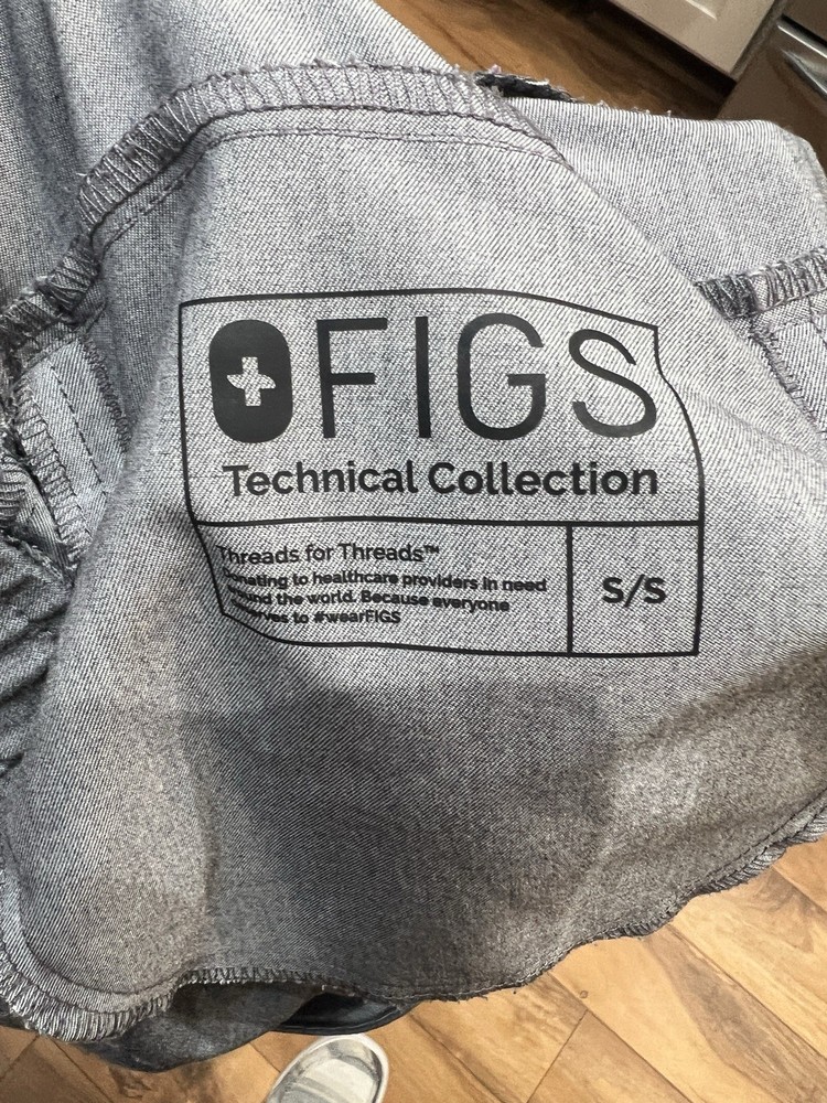 Figs Technical Collection Scrub Set, Graphite Size Small