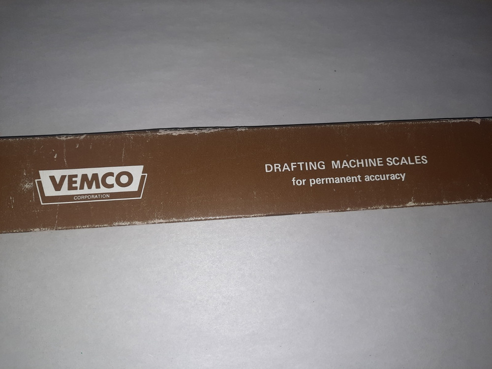Vemco 9P7-18 Plastic Drafting Scale, 1:5 50, 1:1 10