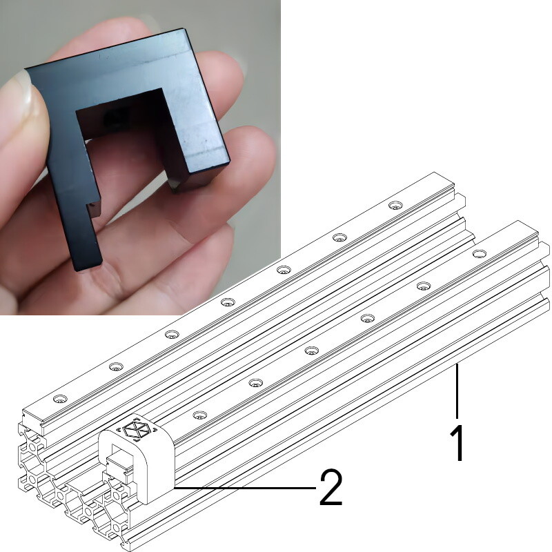 Alignment Tool for HGR15 / MGN15 Linear Rails on 20 Series Profile Extrustions