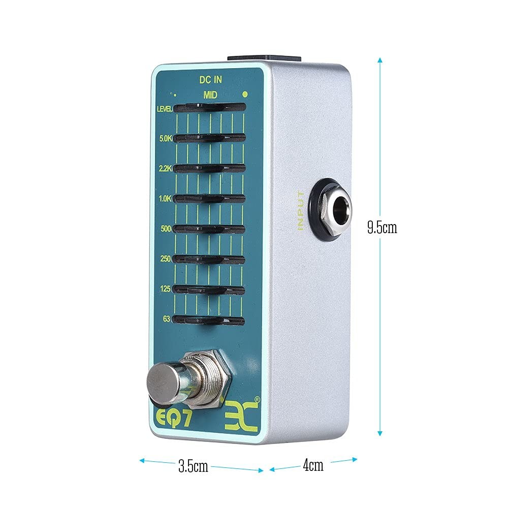 7 Band EQ Equalizer Mini Guitar Pedal