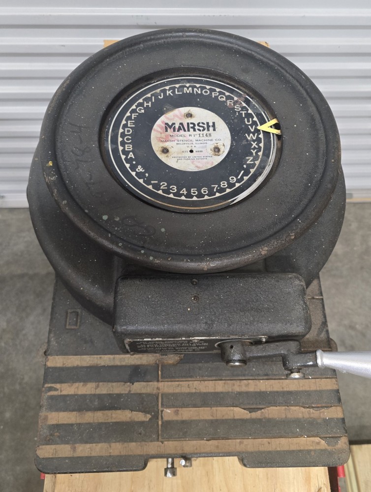Mid-Century Marsh Model R 1" Stencil Cutting Machine