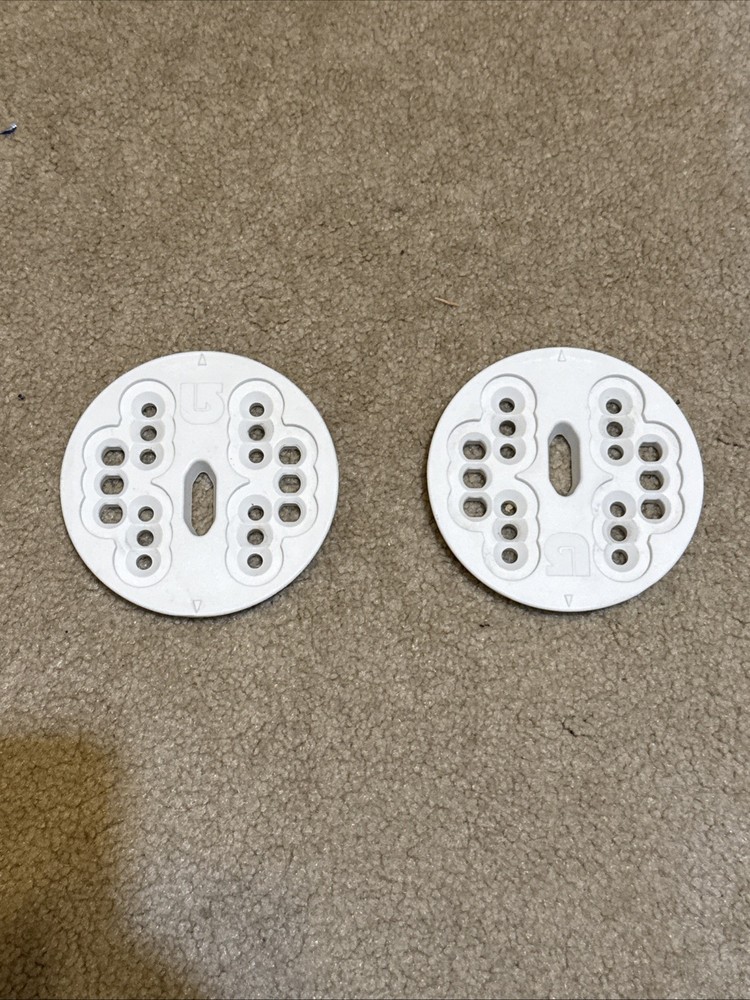 Burton 4 Hole Ics Discs For Snowboard binding White