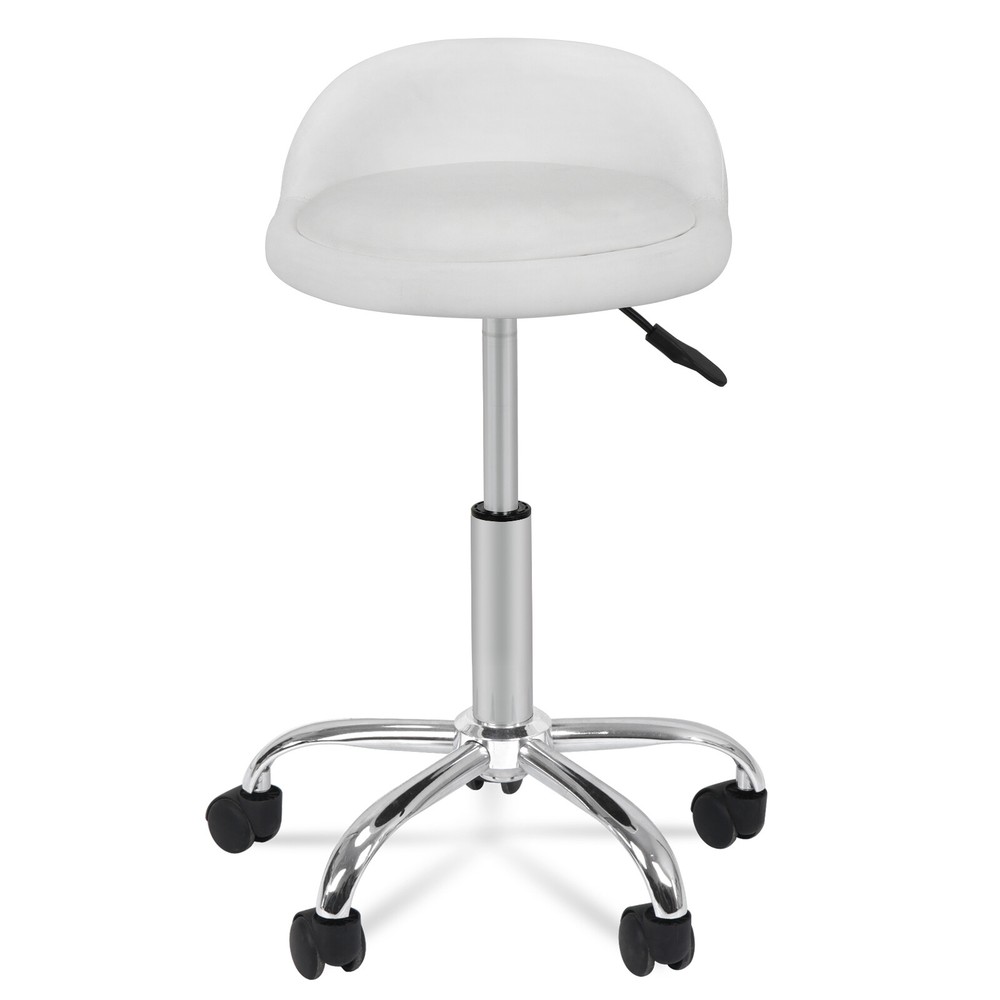 Rolling Bar Stool Adjustable Hydraulic Massage Spa Salon Chair With Back Rest