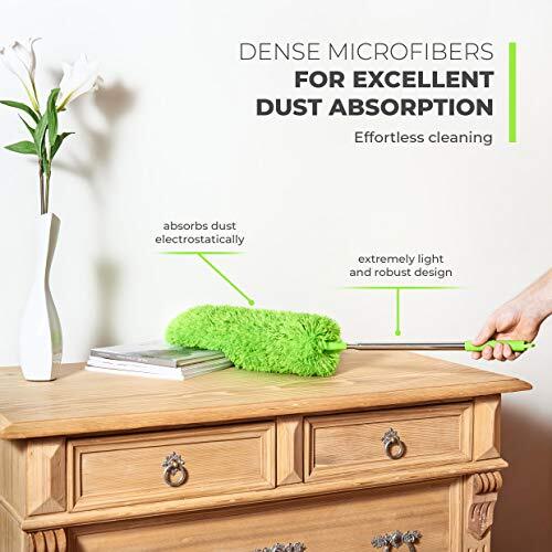 Extendable Microfiber Feather Duster, Feather Dusters for Cleaning, Ceiling