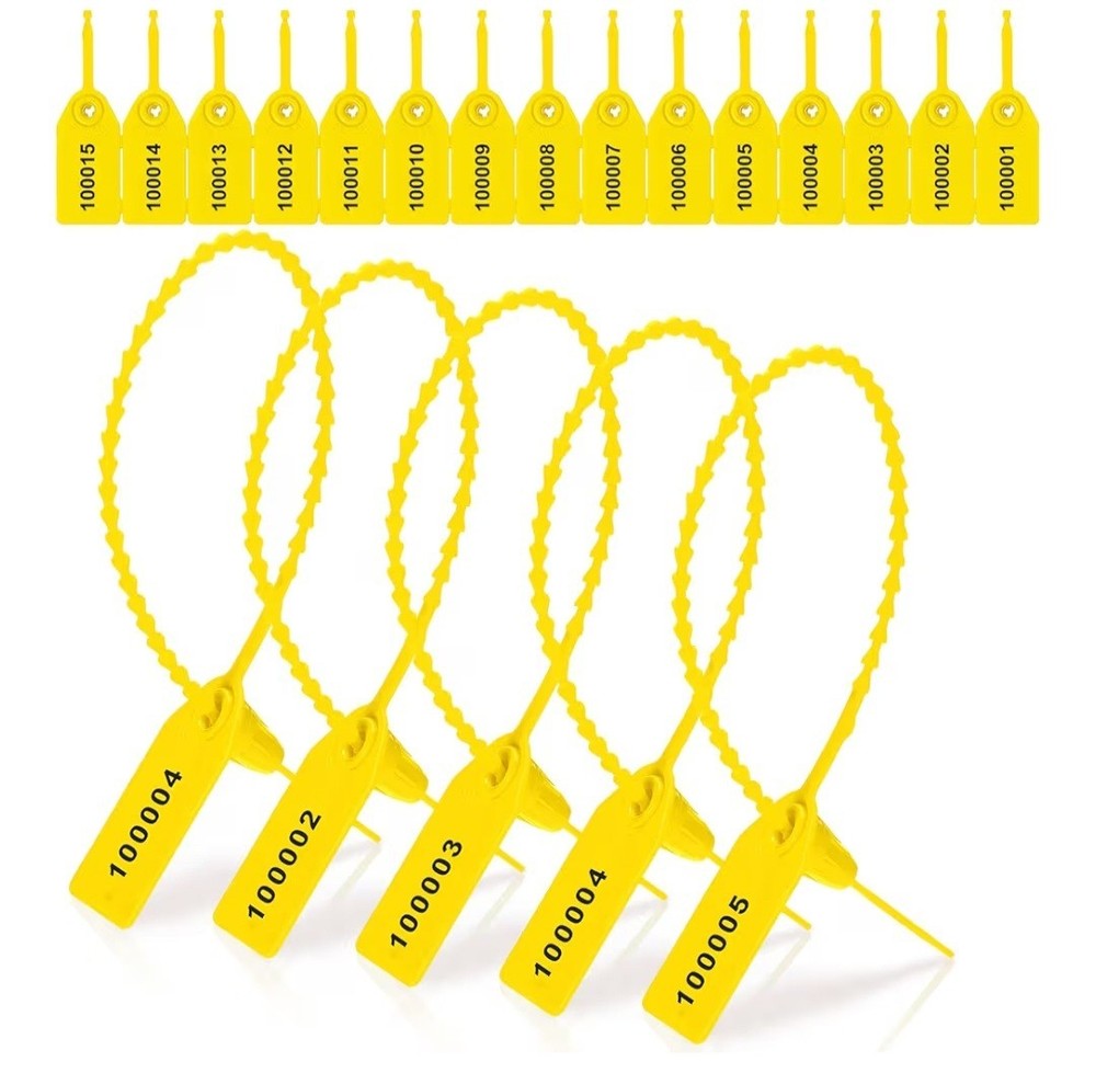 1000 Pcs Plastic Tamper Seals Fire Extinguisher Tags Security Tags Seals Safe...