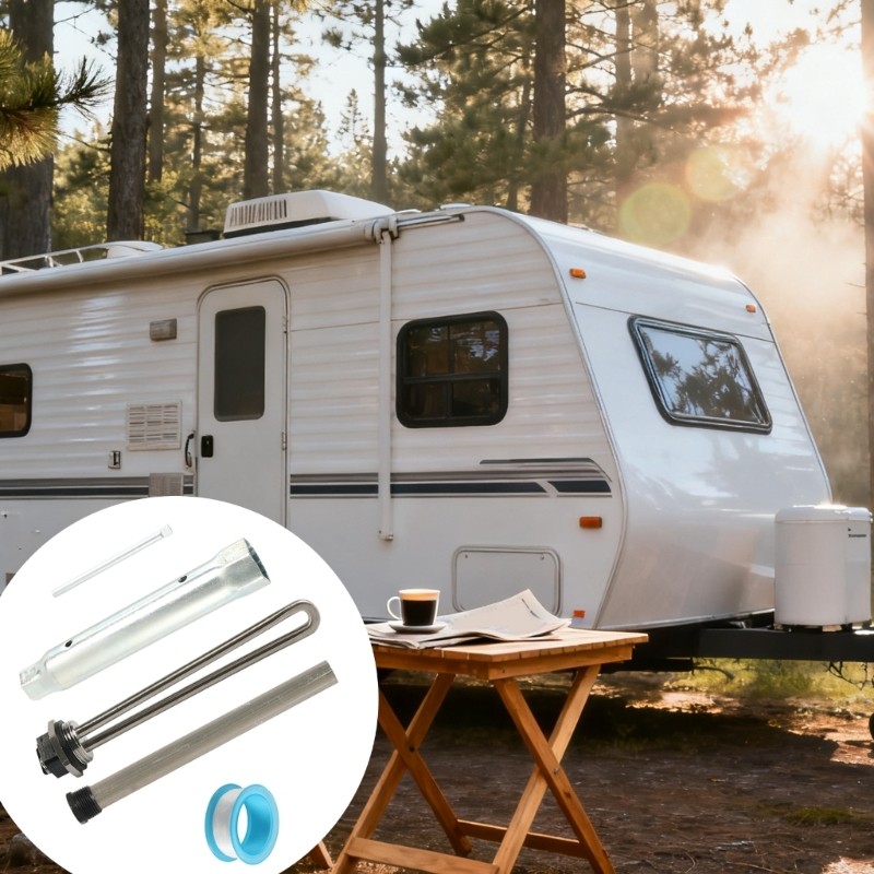 520900 Heating Element and Socket Sleeve 520789 for Campers Water Heater System