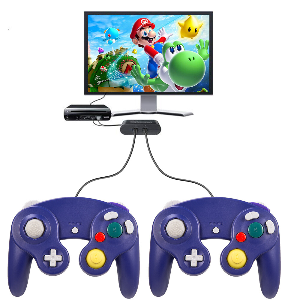 For Gamecube Classic GC NGC,Wireless Game Controller W/ Adapter /Wired Gamepad