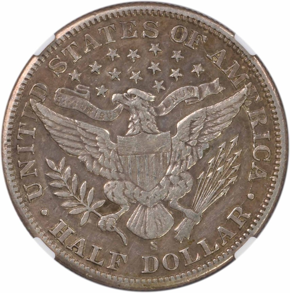 1900-S Barber Silver Half Dollar AU55 NGC