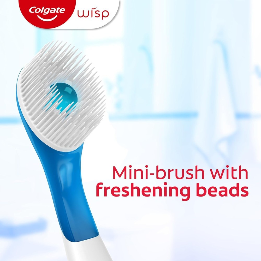Colgate Max Fresh Wisp Mini Toothbrushes Peppermint 24 Count Disposable Pack
