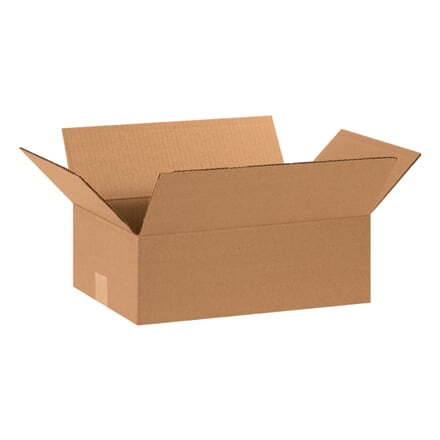 15 x 10 x 5" Flat Corrugated Boxes, ECT-32 Brown Shipping/Moving Boxes 25/Bundle