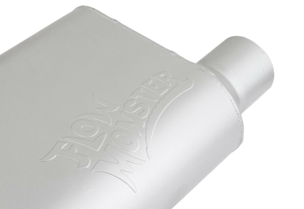FLOWMONSTER CHAMBERED 40 SERIES MUFFLERS ALUMINIZED 2.25" OFFSET OFFSET PAIR