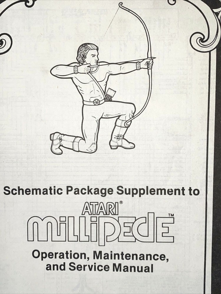 1982 Atari Milipede Schematic Package Supplement-Wiring Diagrams/Service Manual