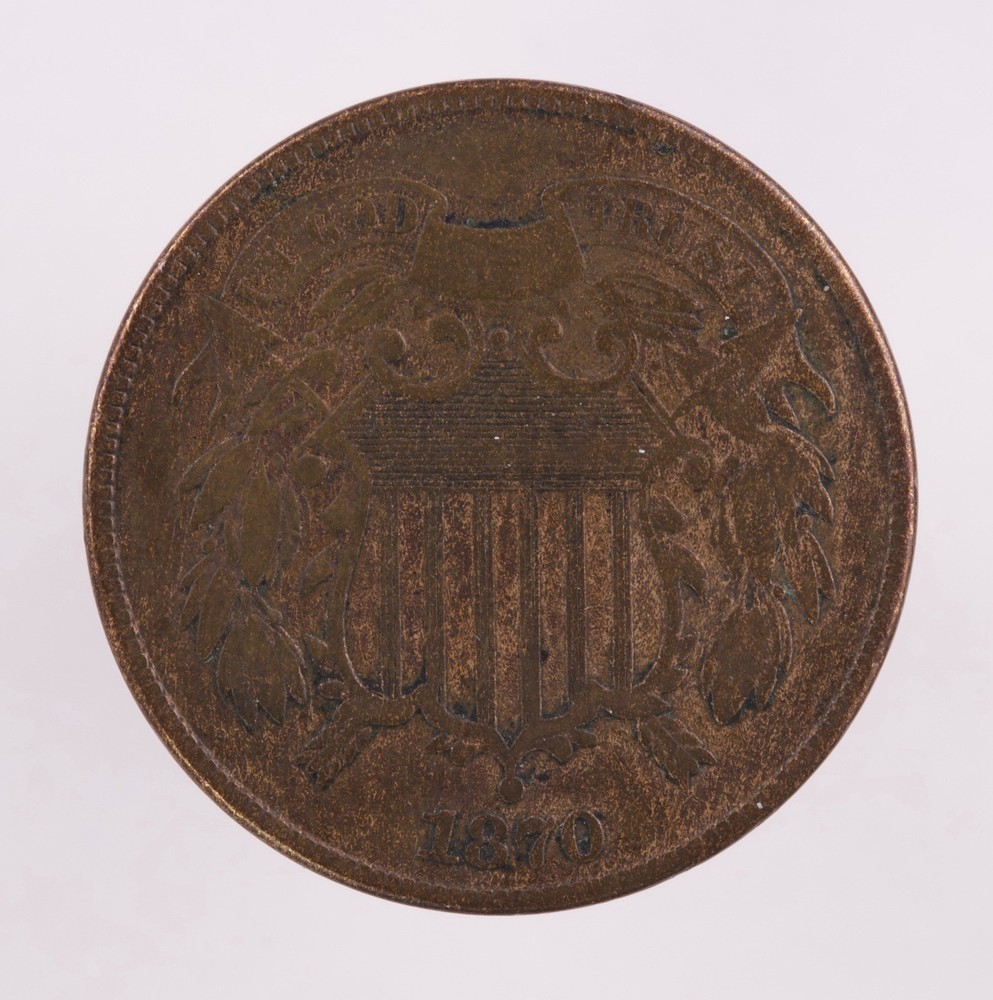1870 2c Two Cent Piece (B2731)