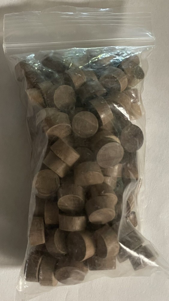 Walnut Side Grain Screw Hole Plugs 1/2" 100 pack