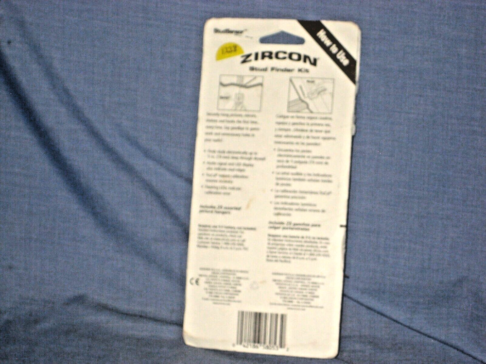 Zircon Electronic Stud Sensor Kit - Stud Finder with Picture Hanger Assortment