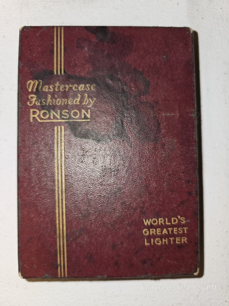 Zippo Mastercase Fashioned By Ronson