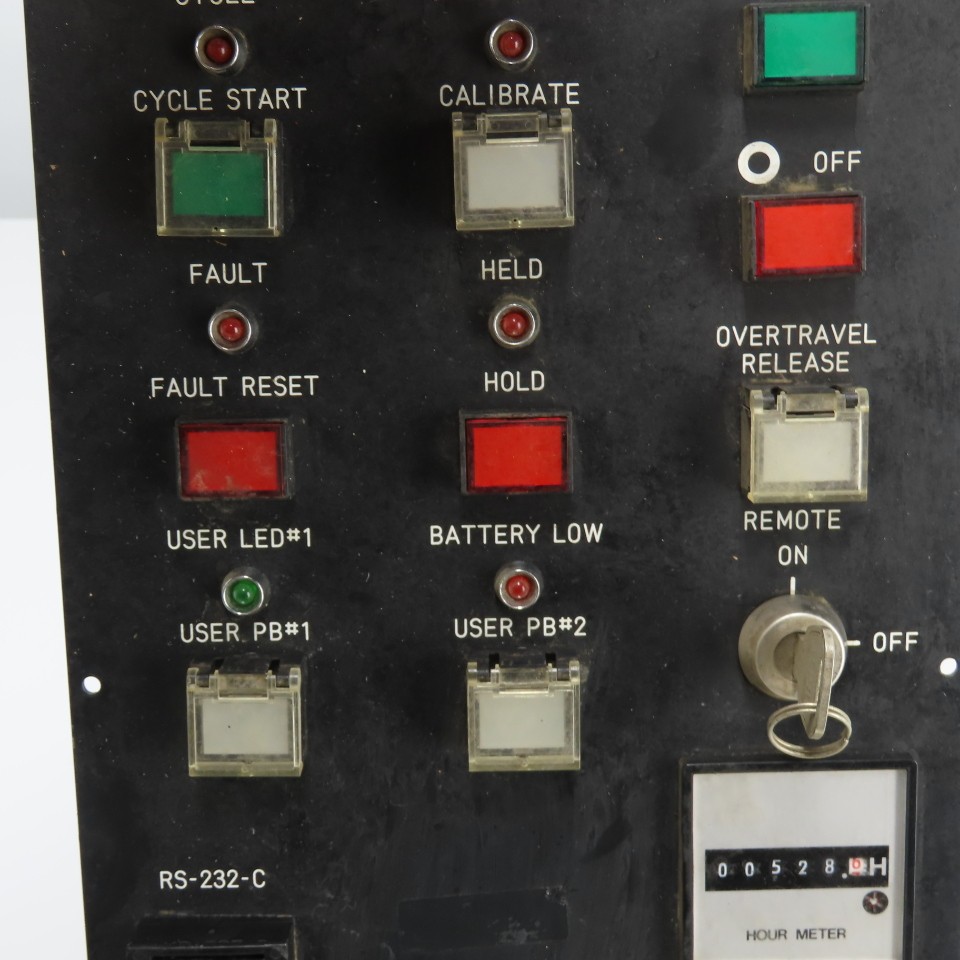 Fanuc A05B-2051-C125 Operator Interface Control Panel W/E-Stop Hour Meter