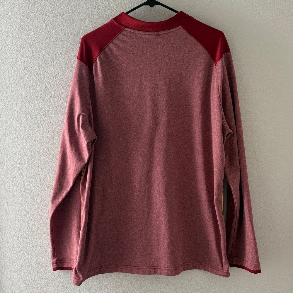 Nike Iowa State Maroon and Heather Red Quarter-Zip Pullover Size Extra Large