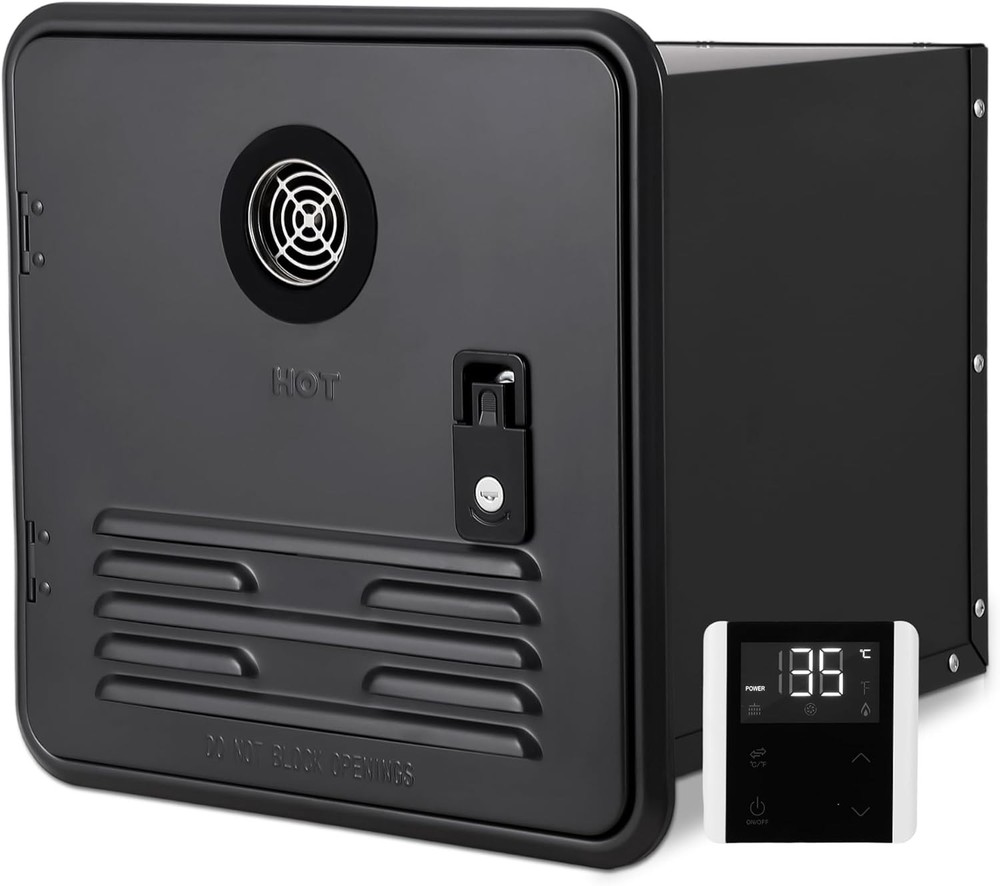 15"x15" RV Tankless Water Heater Propane Gas 48,000BTU with Remote Controller