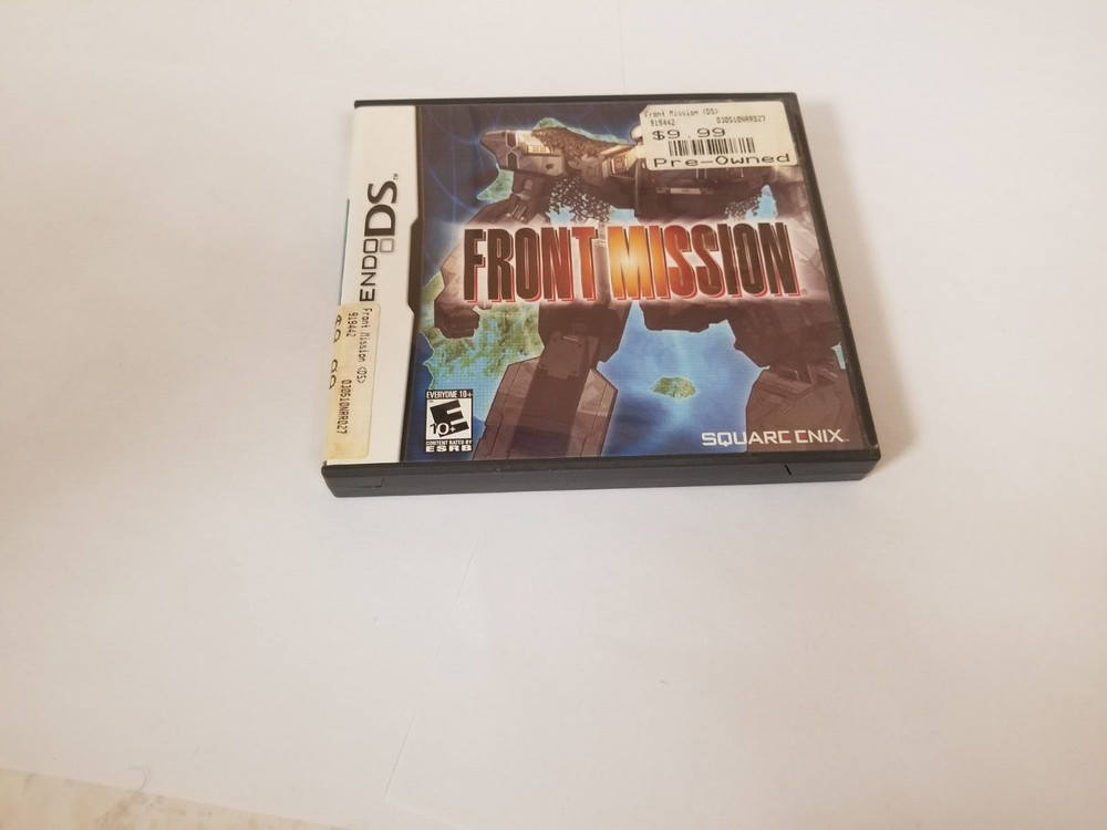 Case & Manual Only no game Front Mission - Nintendo DS AUTHENTIC