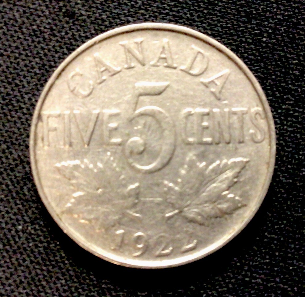 1922 Canada 5 Cents! ENN Coins