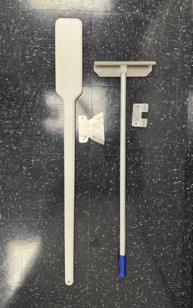 Follett ABICEPADDL46 White Poly Ice Paddle and ABICERAKE Bundle