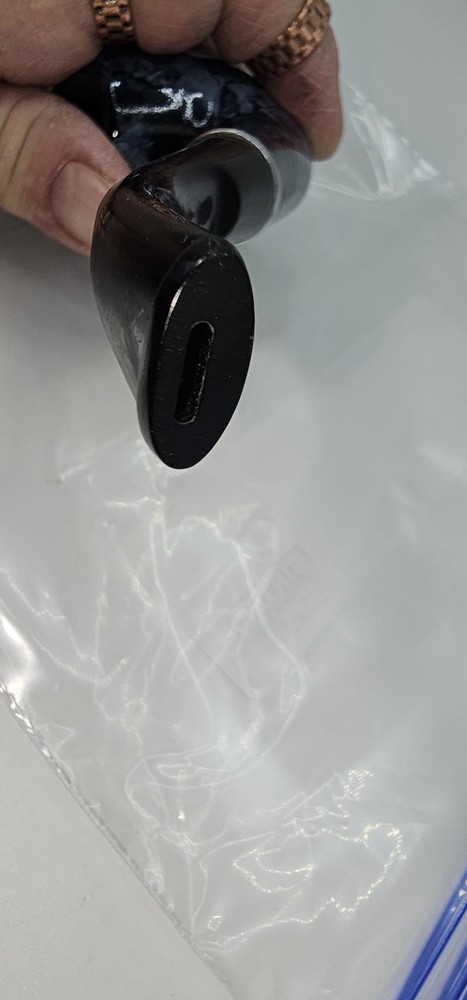 Blue and Black Smoking Pipe with Marble Pattern