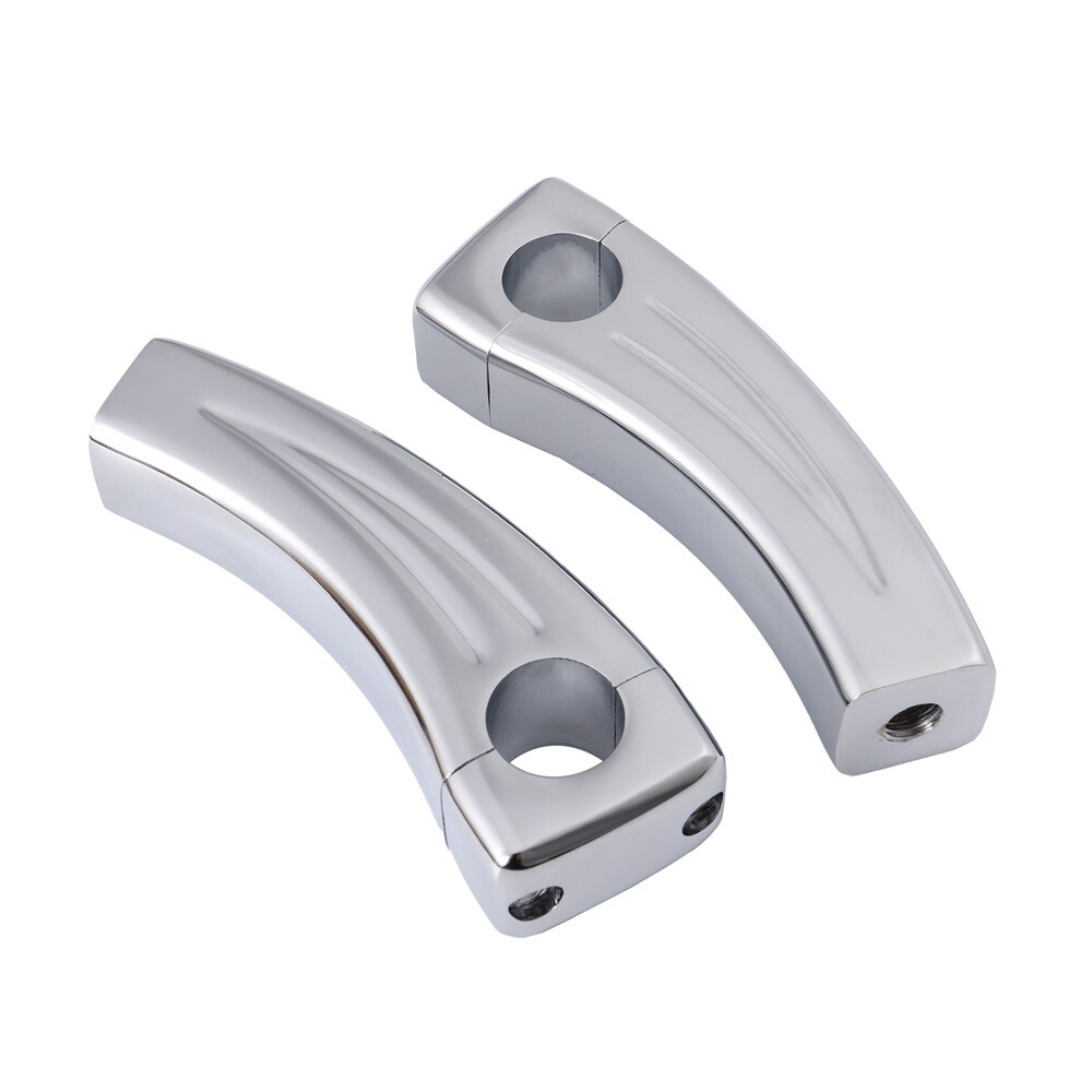 6" Chrome Handlebar Pullback Risers For Universal Motorcycle 1" inch Bar US