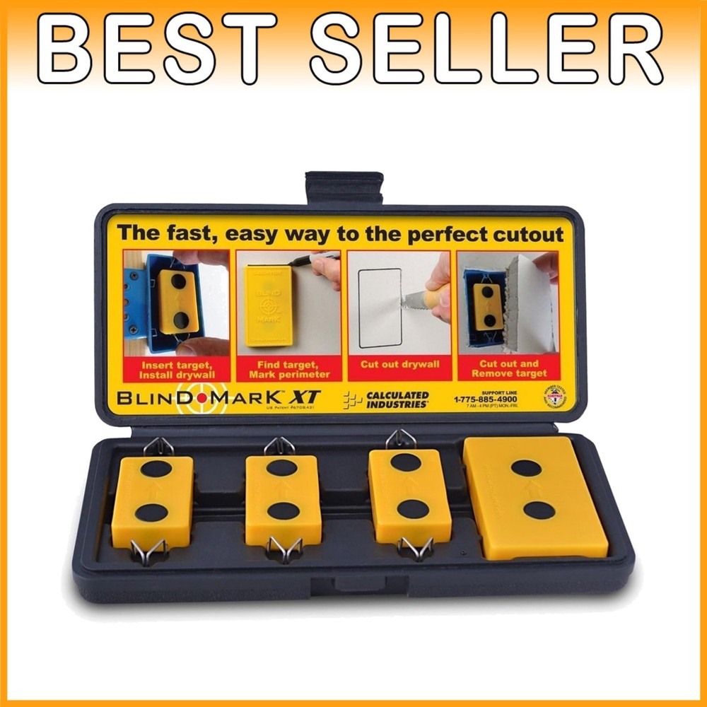 No-Measure Drywall Cutout Tool with Magnets