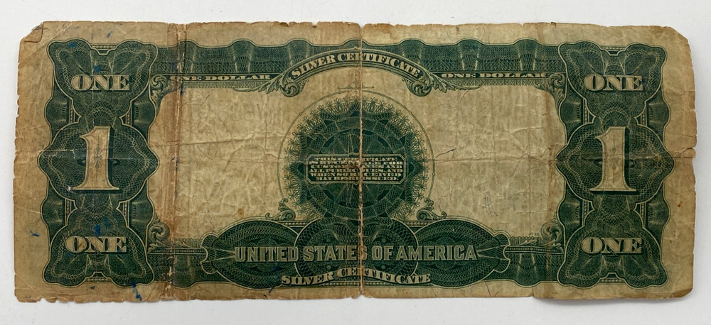 1899 $1 Silver Dollar Banknote — “Black Eagle Note.” - Good Condition