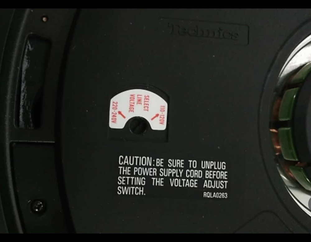 OEM Internal voltage switch conversion 220V-110V Technics European dj turntable