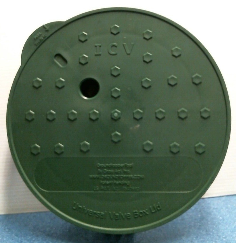 Ground Topper Universal Valve Box Lid, Green, 10"   (00201)  FS