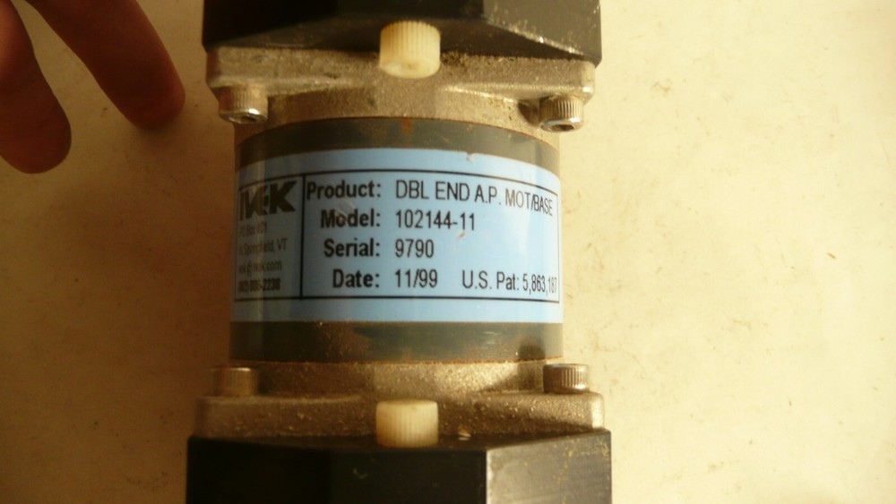IVEK 102144-11 DOUBLE END A.P. MOTOR/BASE