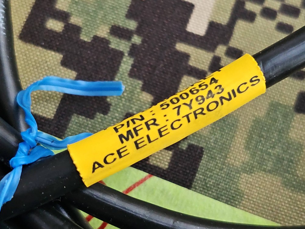 Military Cable ACE ELECTRONICS EPC 500654 7Y943 BRACKET Amphenol