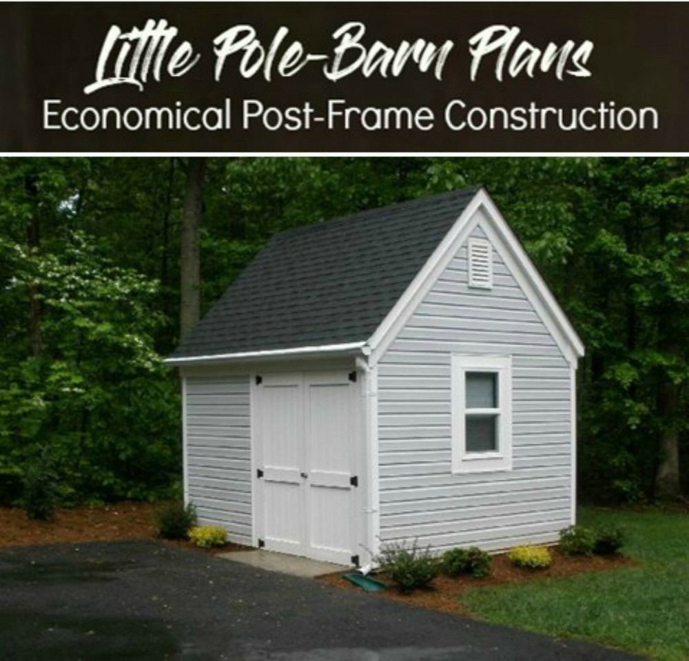 7 Little Backyard Barn Designs - Complete Construction Plans (B5)